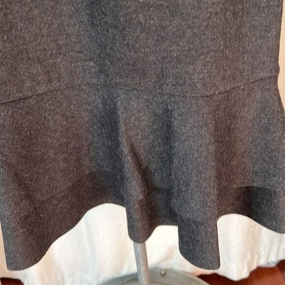 Ralph Lauren Black Label wool Dress Fall charcoal grey NWT L  fit flare - Picture 8 of 8